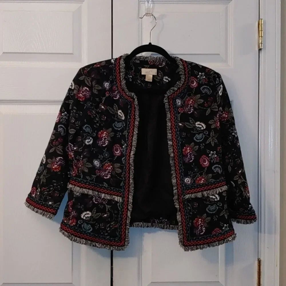 Loft Outlet tapestry jacket Sz 6